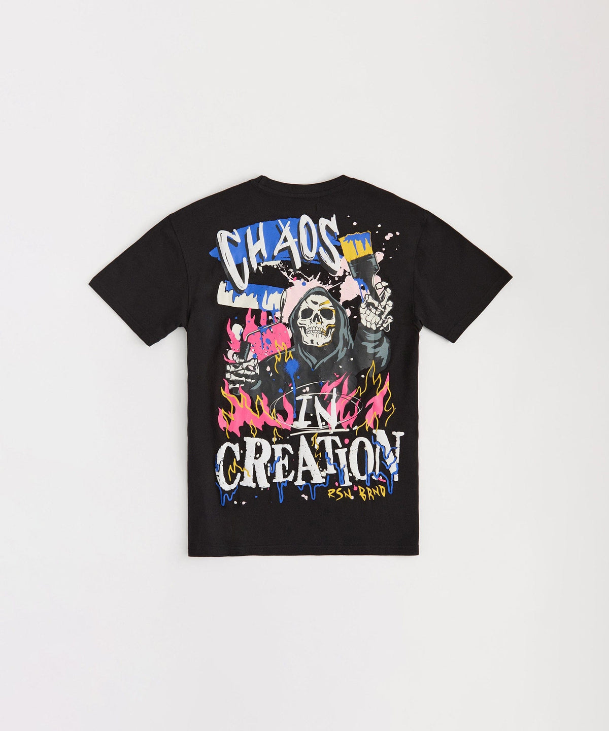 Reason Clothing Trending Plus Size Chaos Tee - Black