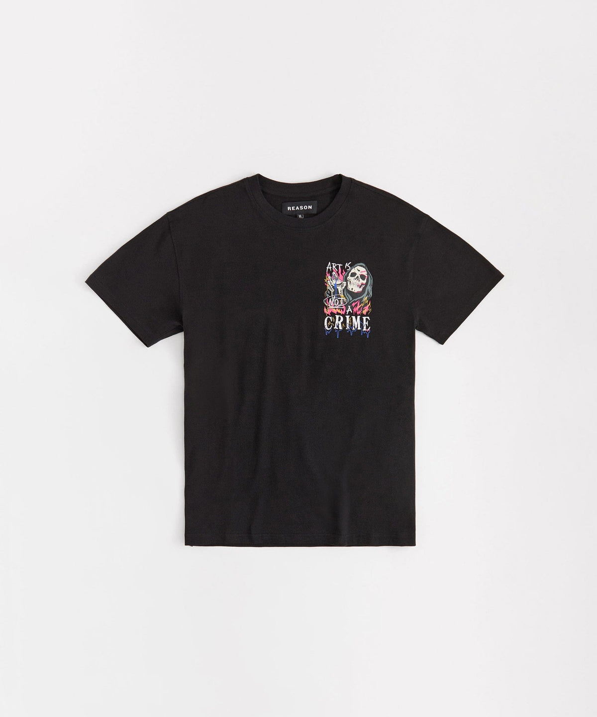 Reason Clothing Trending Plus Size Chaos Tee - Black