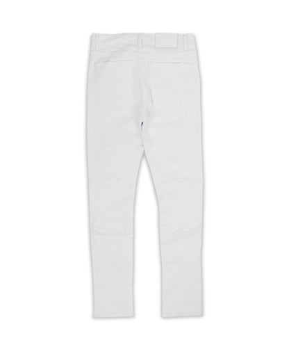Reason Clothing Quality Beach Rider Jeans - White