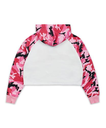 Reason Clothing Customer Favorite Baddie Camo Crop Hoodie