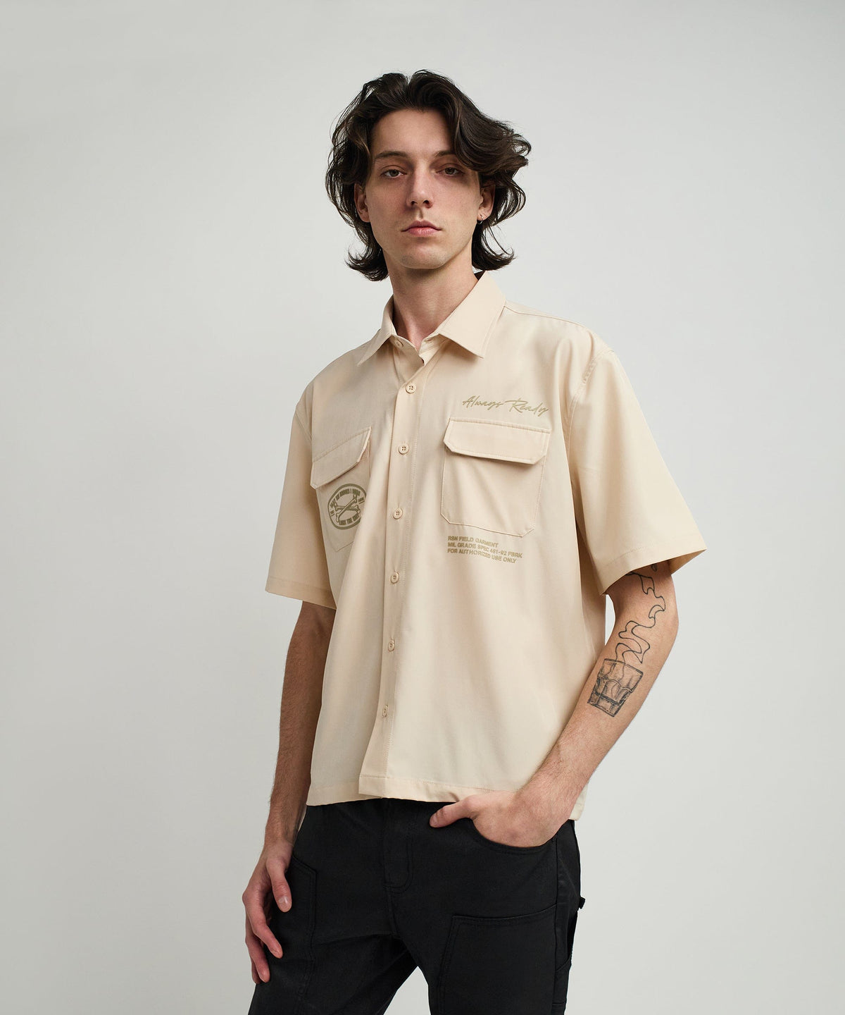 Reason Clothing Trusted Bridges Cargo Utility Shirt