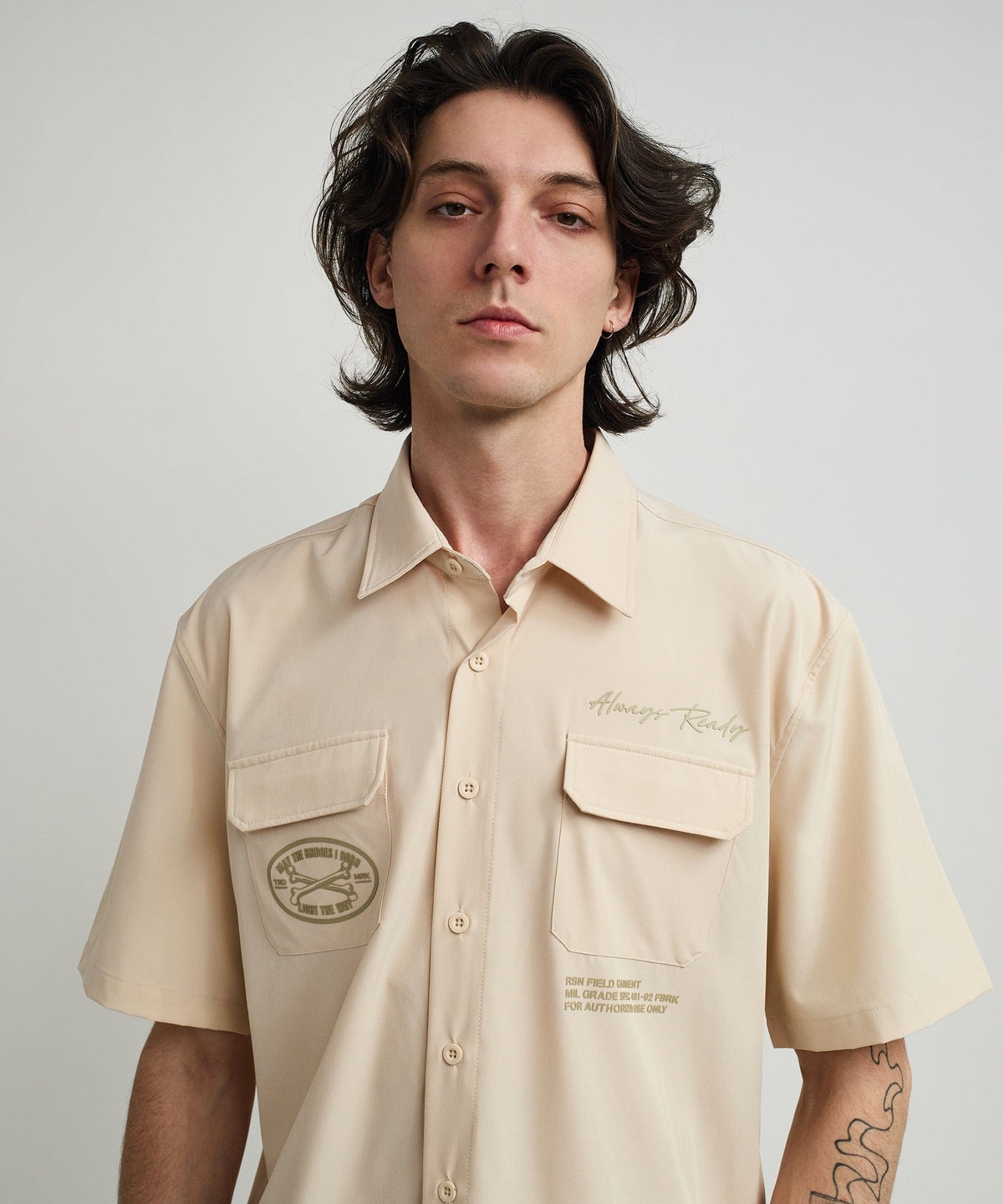 Reason Clothing Trusted Bridges Cargo Utility Shirt