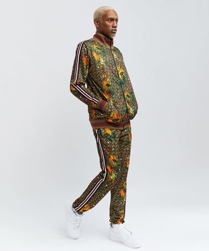 Reason Clothing Exclusive Quick Tiger Print Monogram Track Set