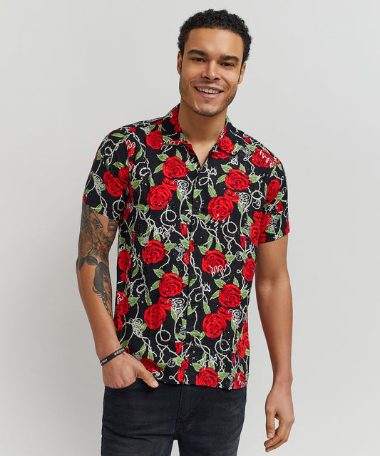 Reason Clothing Top Pick Harper Rose Short Sleeve Shirt
