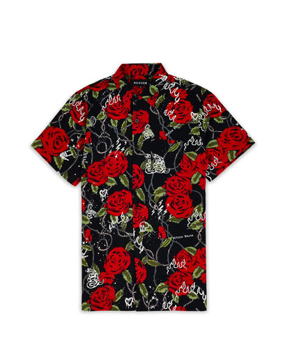 Reason Clothing Top Pick Harper Rose Short Sleeve Shirt