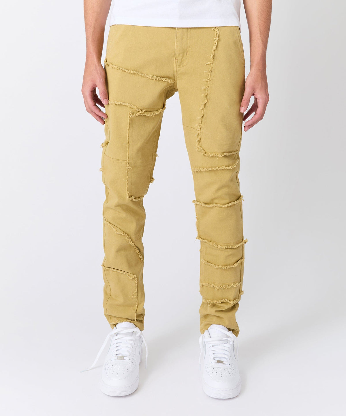Reason Clothing Essential Frayed Denim Pant
