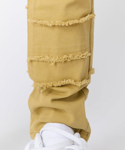 Reason Clothing Essential Frayed Denim Pant