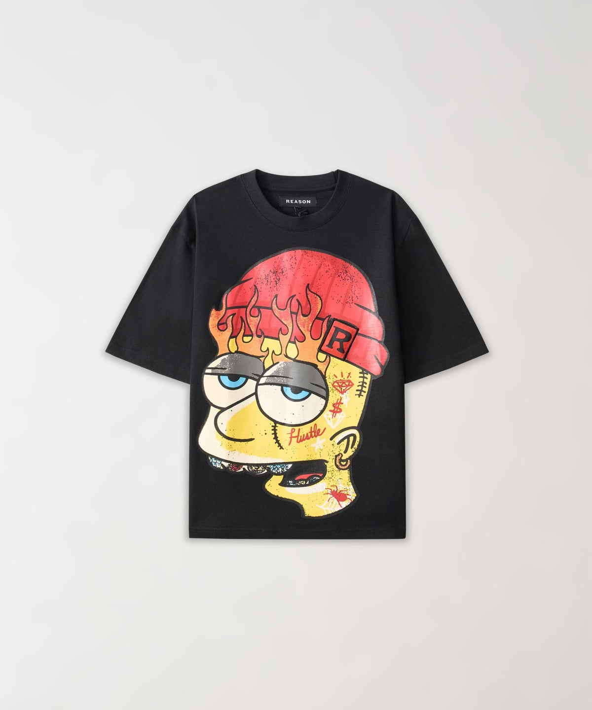 Reason Clothing Deals Plus Size Misunderstood Tee - Black