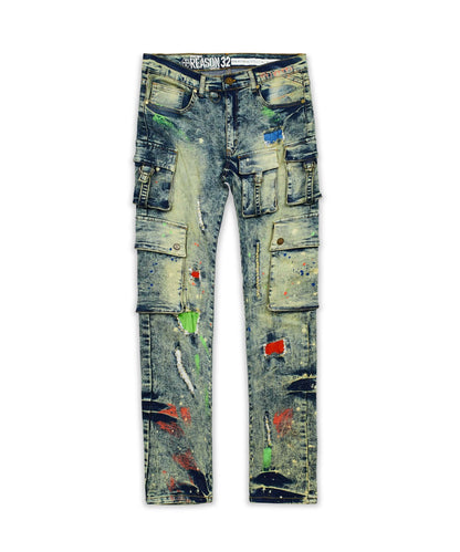 Reason Clothing Best Seller Radical Paint Splatter Patch Jeans