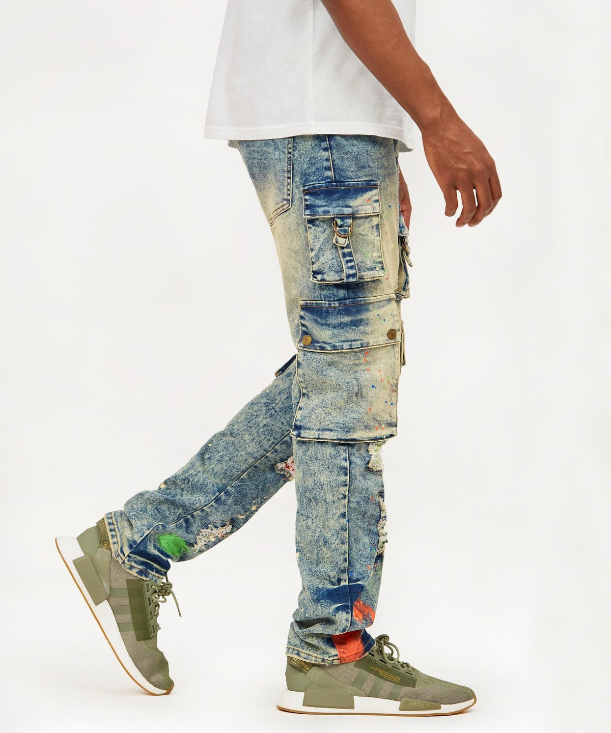 Reason Clothing Best Seller Radical Paint Splatter Patch Jeans