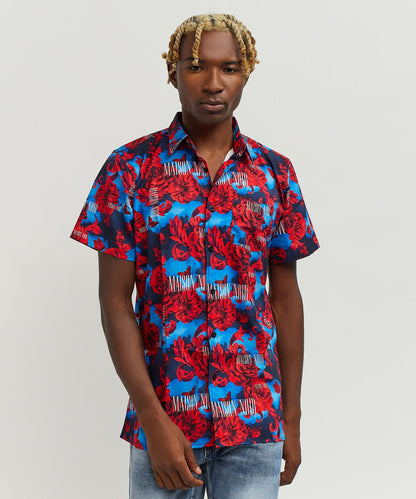 Reason Clothing Best Seller Rose Short Sleeve Shirt