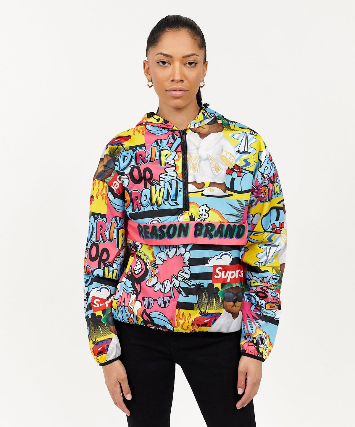 Reason Clothing New Womens Drip Or Die Anorak