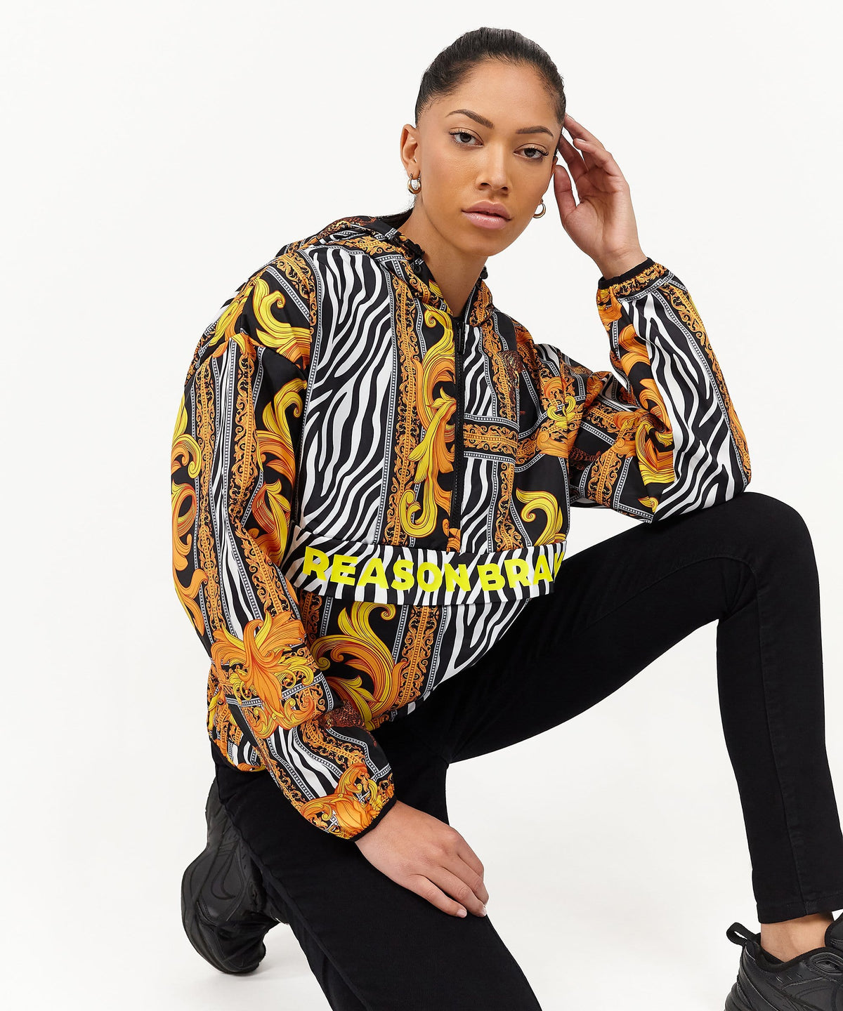 Reason Clothing Great Value Womens Safari Half-Zip Anorak