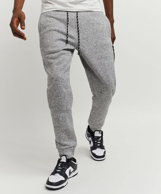 Reason Clothing Premium Jeff Slim Fit Grey Jogger With Side Zip Pocket