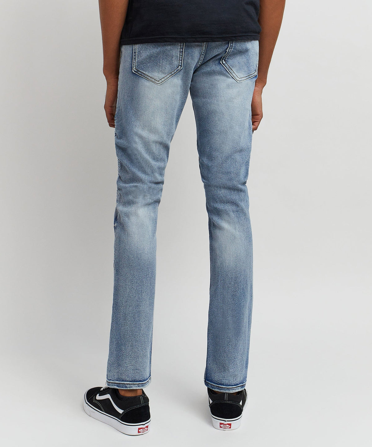 Reason Clothing Featured Hudson Washed Moto Jeans