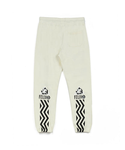 Reason Clothing Deals Felix Schemin Embroidery Detail Beige Jogger