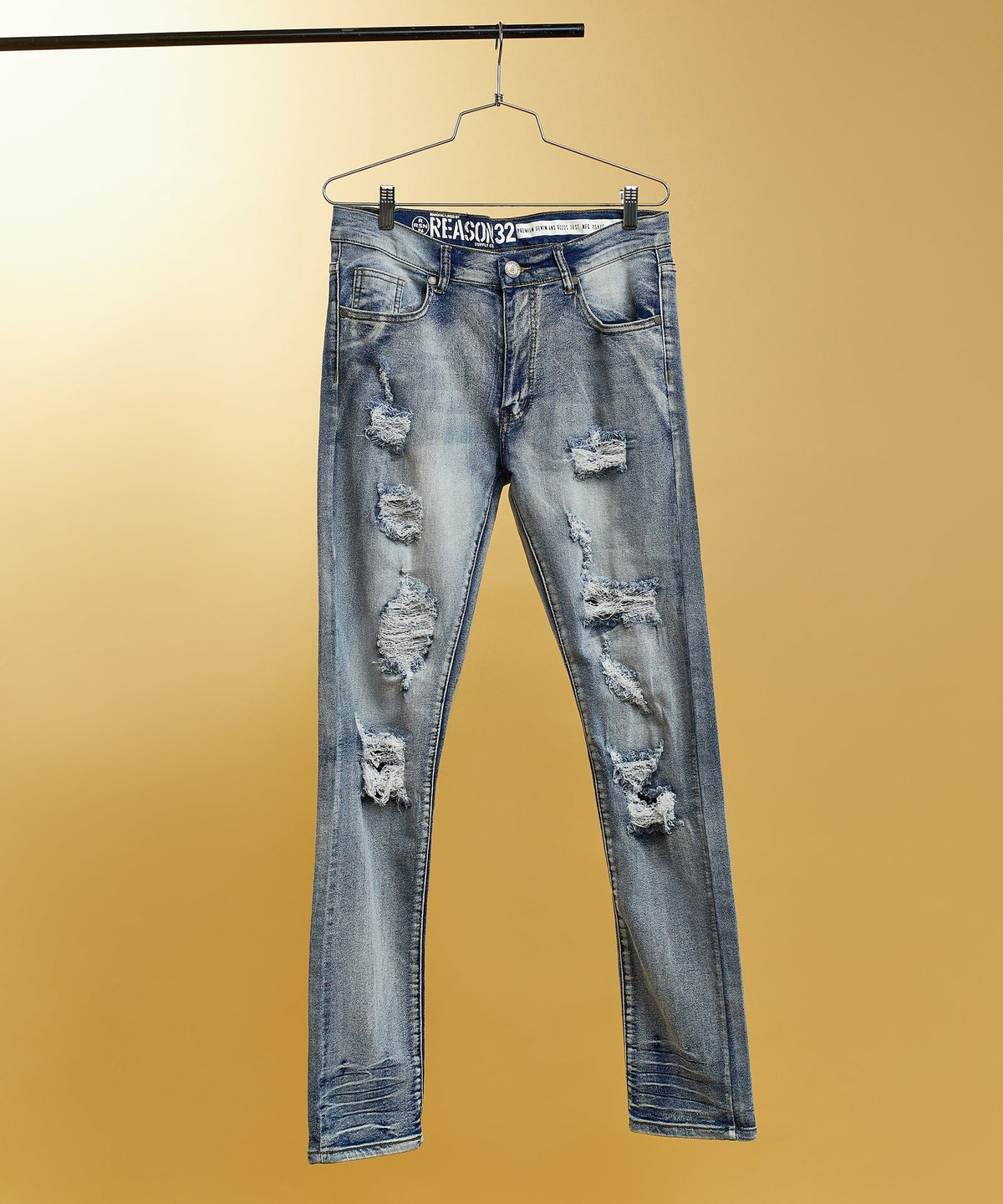 Reason Clothing Recommended Matthew Light Wash Slim Jeans