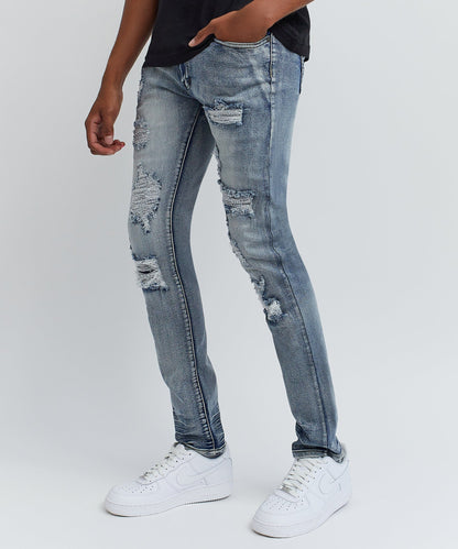 Reason Clothing Recommended Matthew Light Wash Slim Jeans
