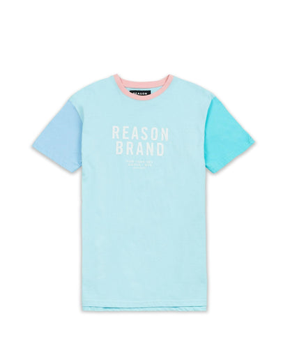 Reason Clothing Sale Peter Pastel Color Block Logo Tee