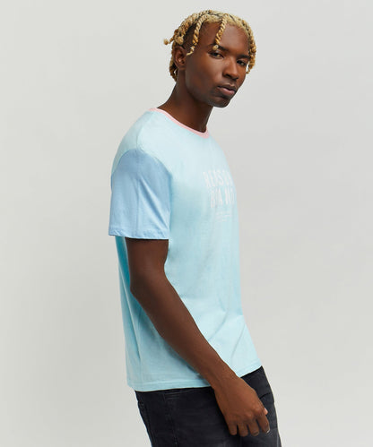 Reason Clothing Sale Peter Pastel Color Block Logo Tee