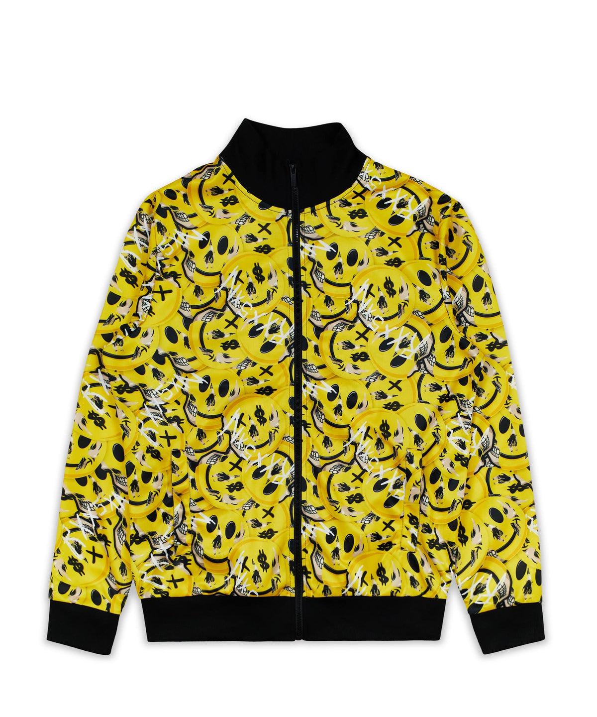 Reason Clothing Special Offer Skelly Smile Allover Print Track Jacket
