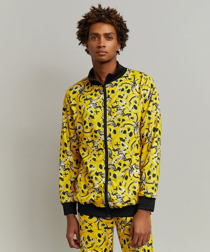 Reason Clothing Special Offer Skelly Smile Allover Print Track Jacket