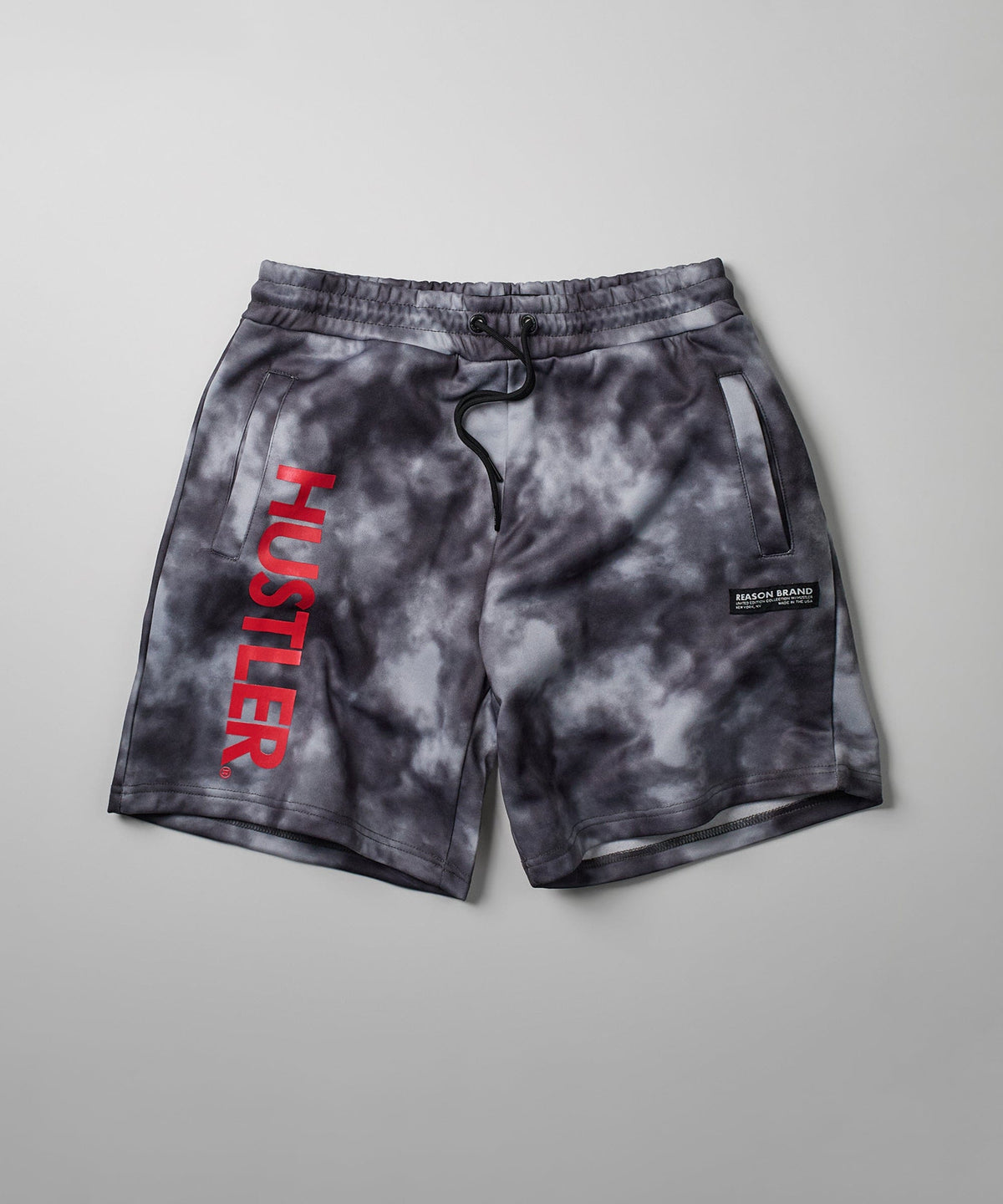 Reason Clothing Value Hustler Haze Tie Dye Grey Shorts