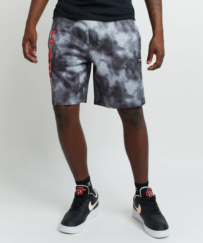 Reason Clothing Value Hustler Haze Tie Dye Grey Shorts