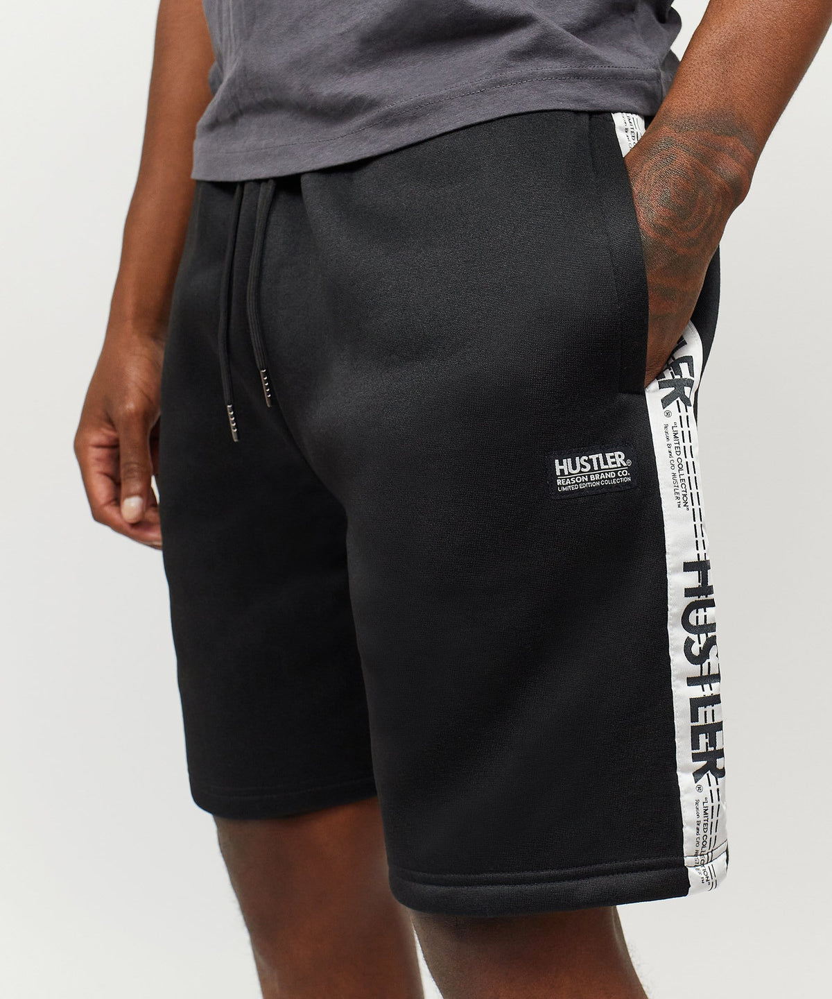 Reason Clothing Value Hustler Shorts - Black