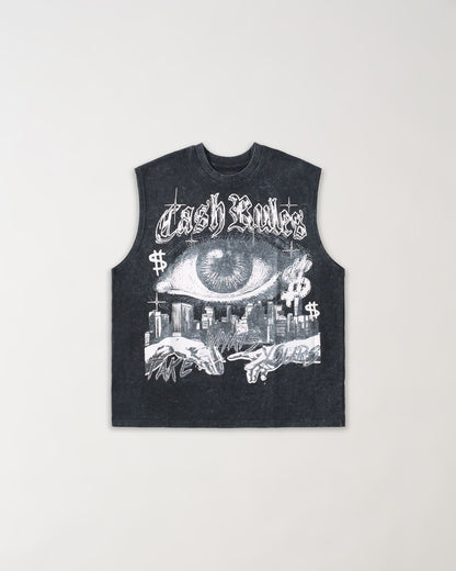 Reason Clothing Great Value Muscle Short Sleeve Tee - Washed Black