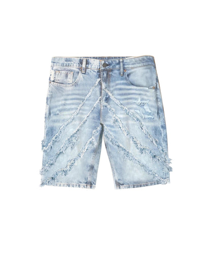 Reason Clothing Exclusive Plus Size Bandit Denim Short - Light Blue