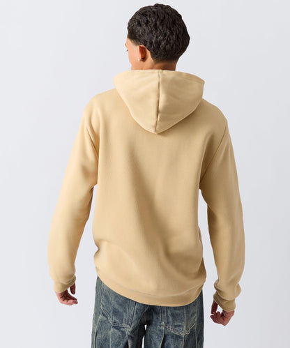 Reason Clothing Deals Champion Chenille Embroidered Long Sleeve Hoodie - Khaki