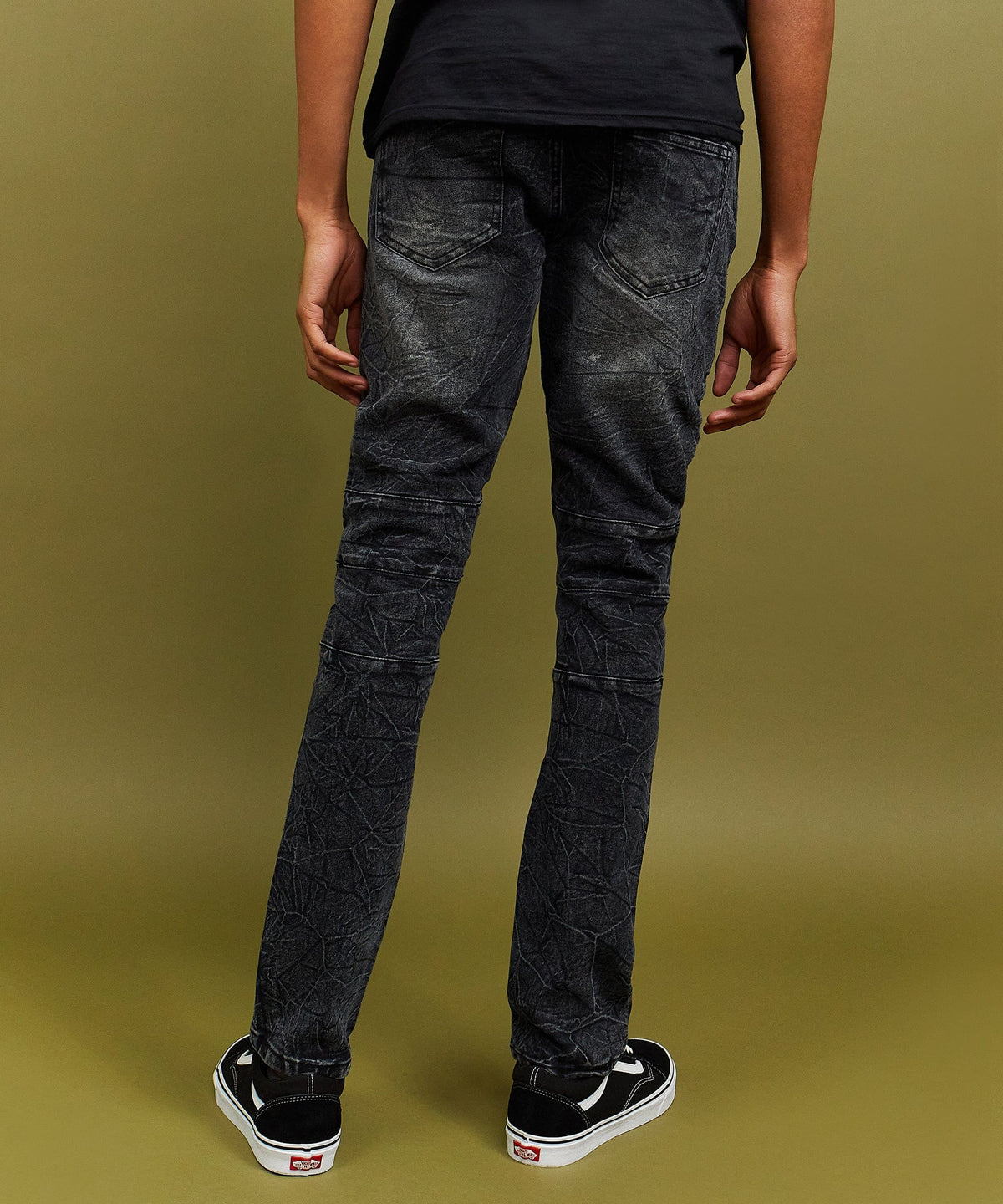 Reason Clothing Premium Emmett Moto Slim Jeans
