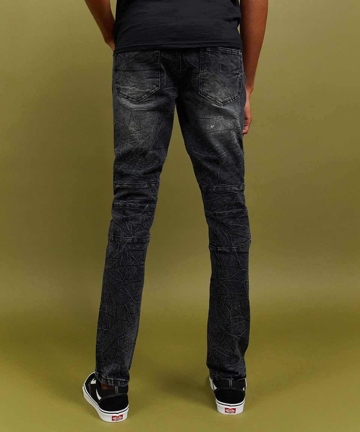 Reason Clothing Premium Emmett Moto Slim Jeans