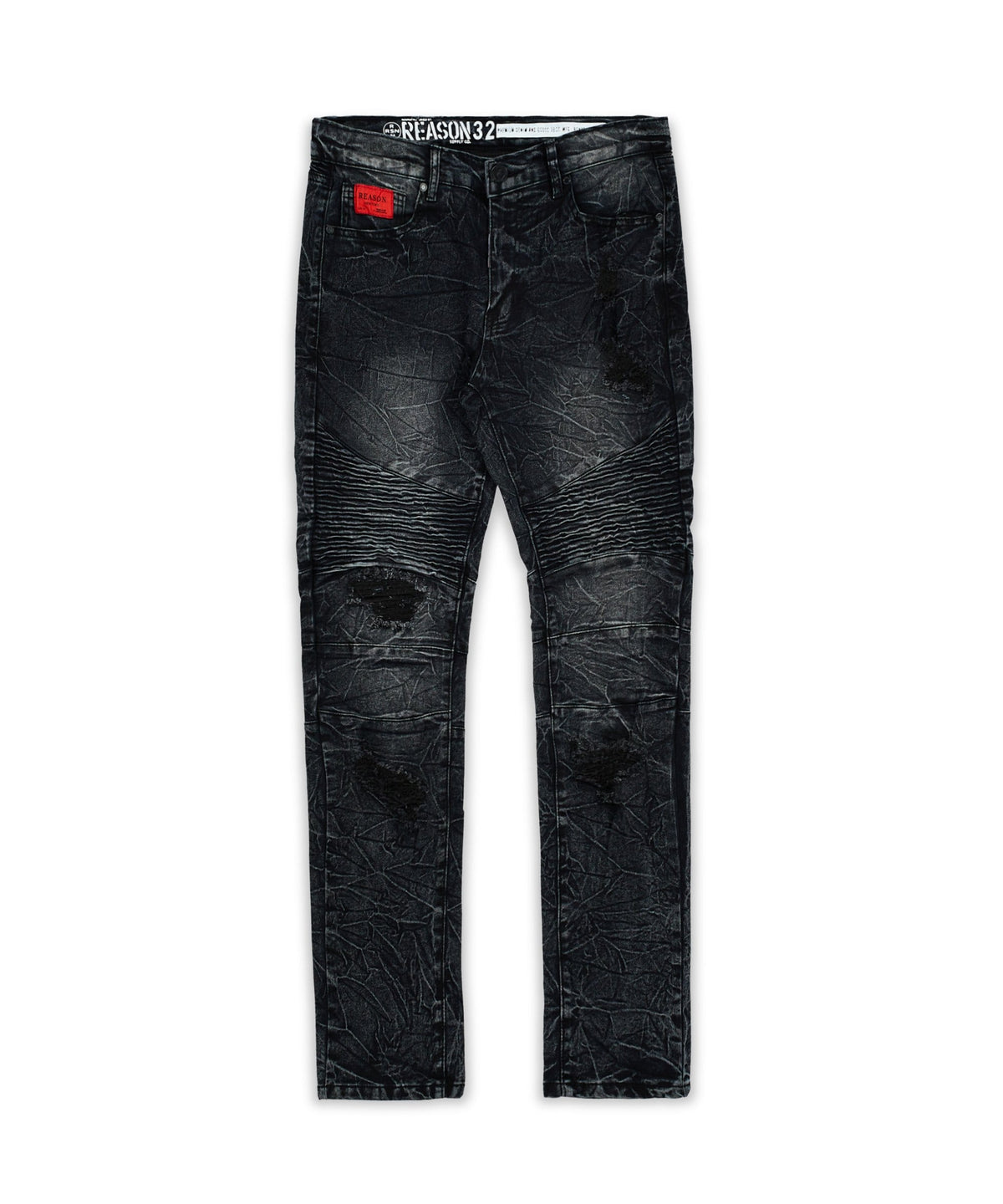 Reason Clothing Premium Emmett Moto Slim Jeans