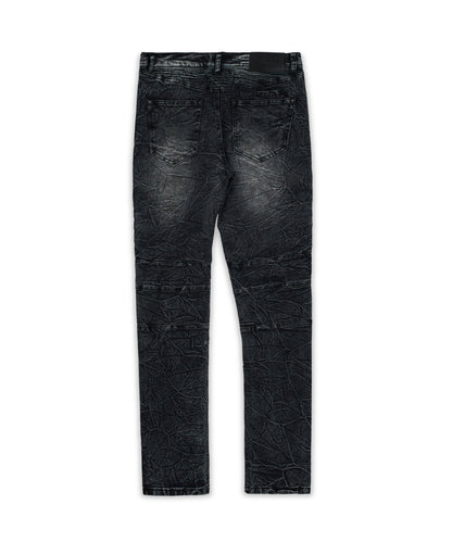 Reason Clothing Premium Emmett Moto Slim Jeans