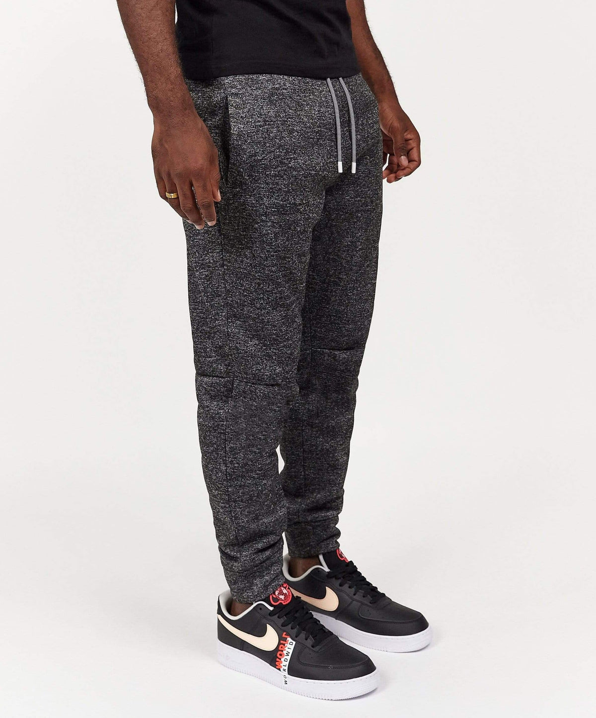 Reason Clothing Top Pick Tony Patch Slim Fit Heather Grey Jogger