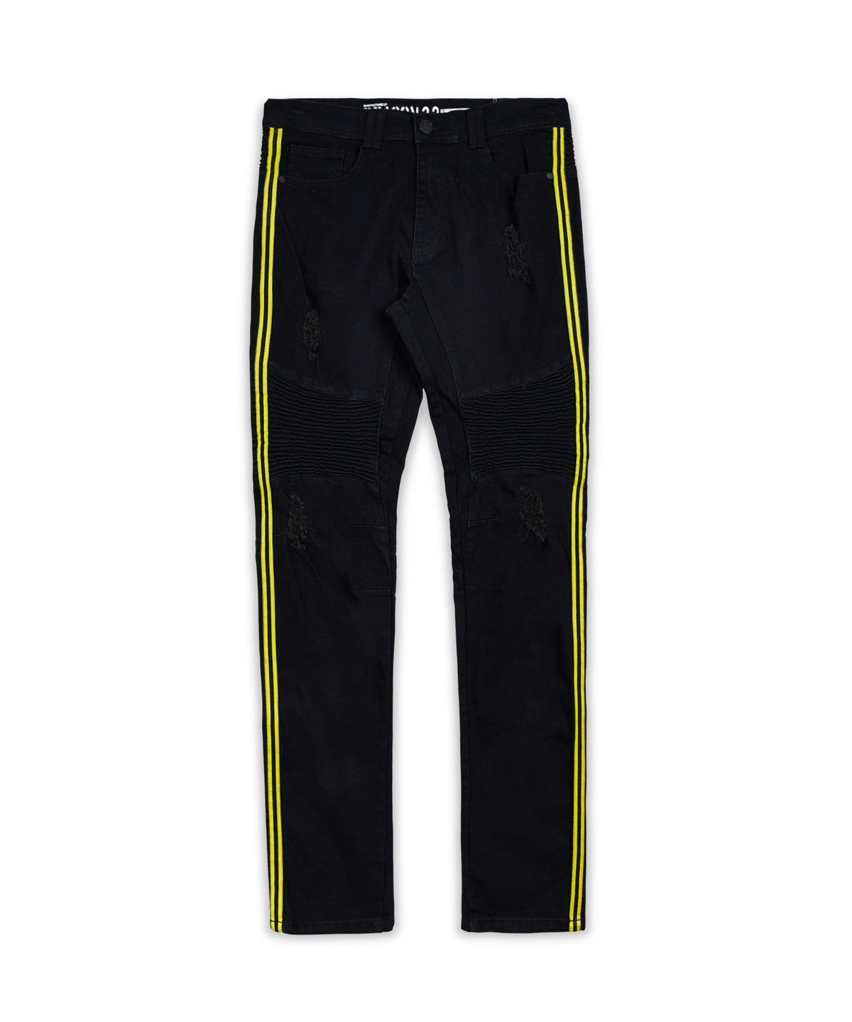 Reason Clothing Special Offer Dunning Side Stripe Moto Jeans