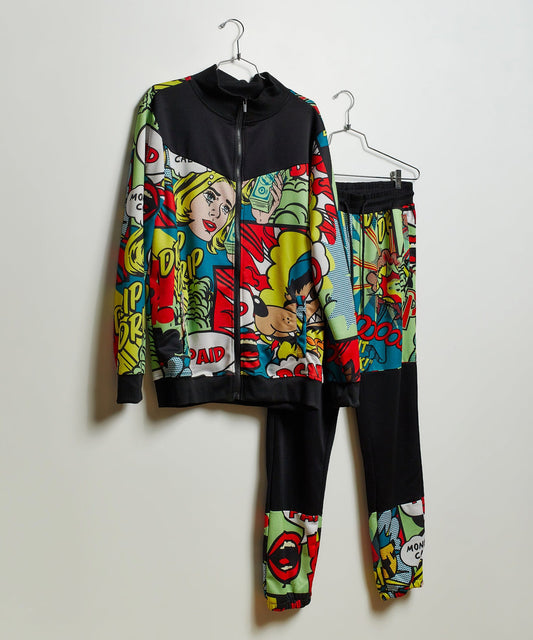 Reason Clothing Trending Paid Comic Print Track Set