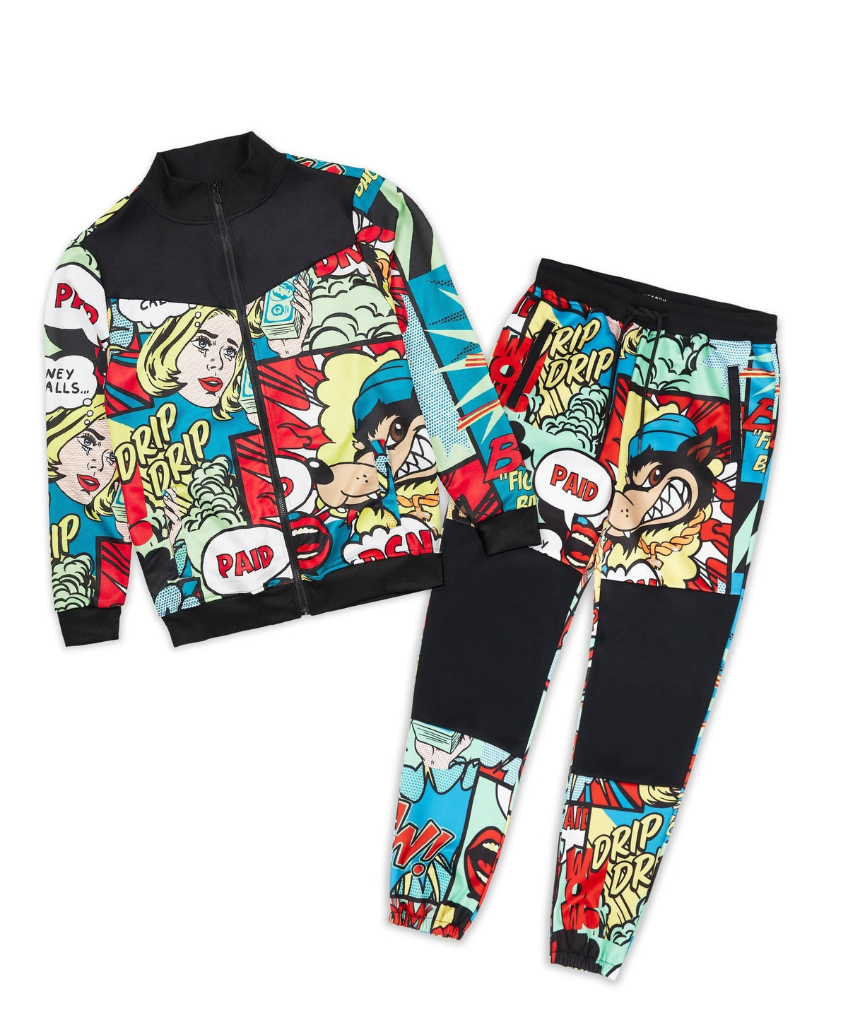 Reason Clothing Trending Paid Comic Print Track Set