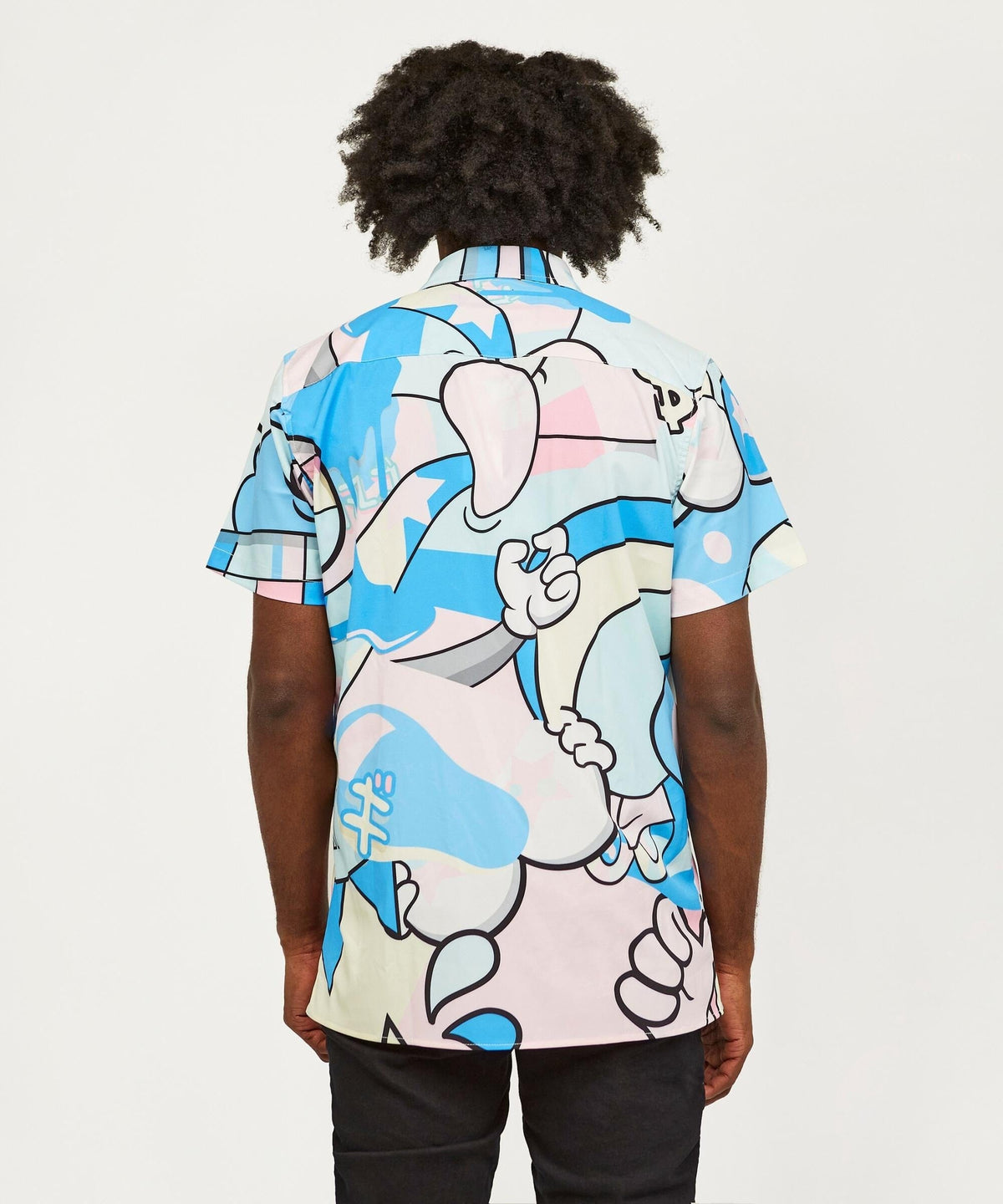 Reason Clothing Popular Neo World Allover Print Short Sleeve Shirt