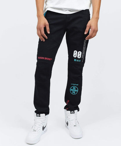 Reason Clothing Best Price Cloud Graphic Print Slim Jeans