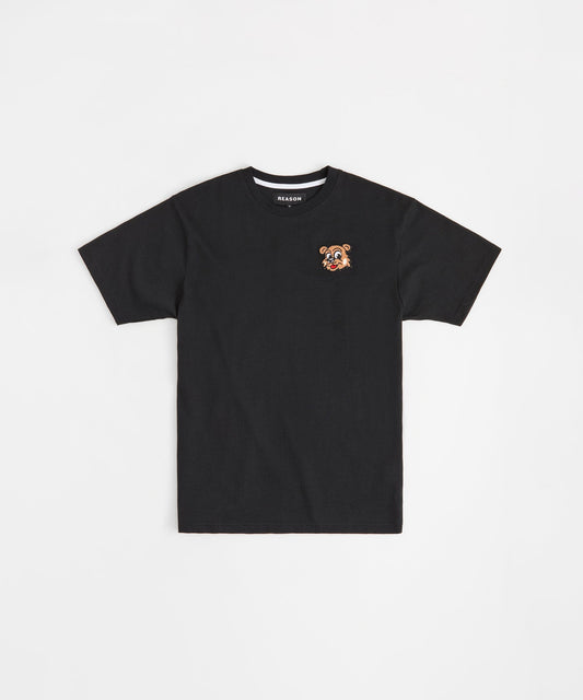 Reason Clothing Value Cub Chenille Graphic Short Sleeve Tee - Black