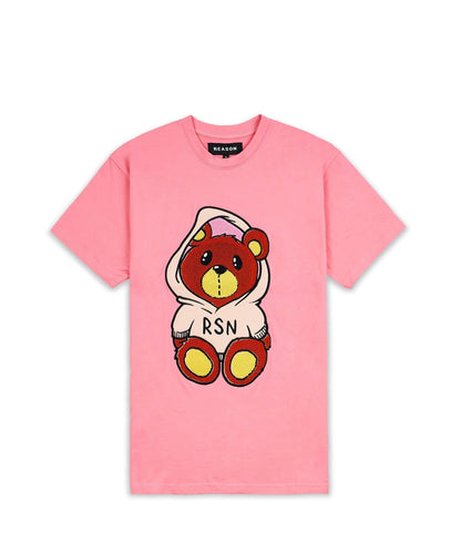 Reason Clothing Best Price Money Bear Chenille Patch Pink Tee