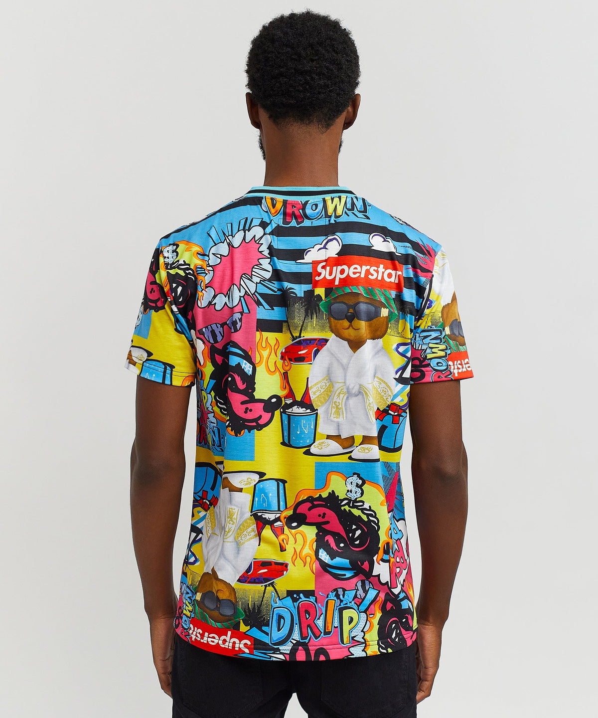 Reason Clothing Exclusive Drip Drip Allover Print Graphic Tee