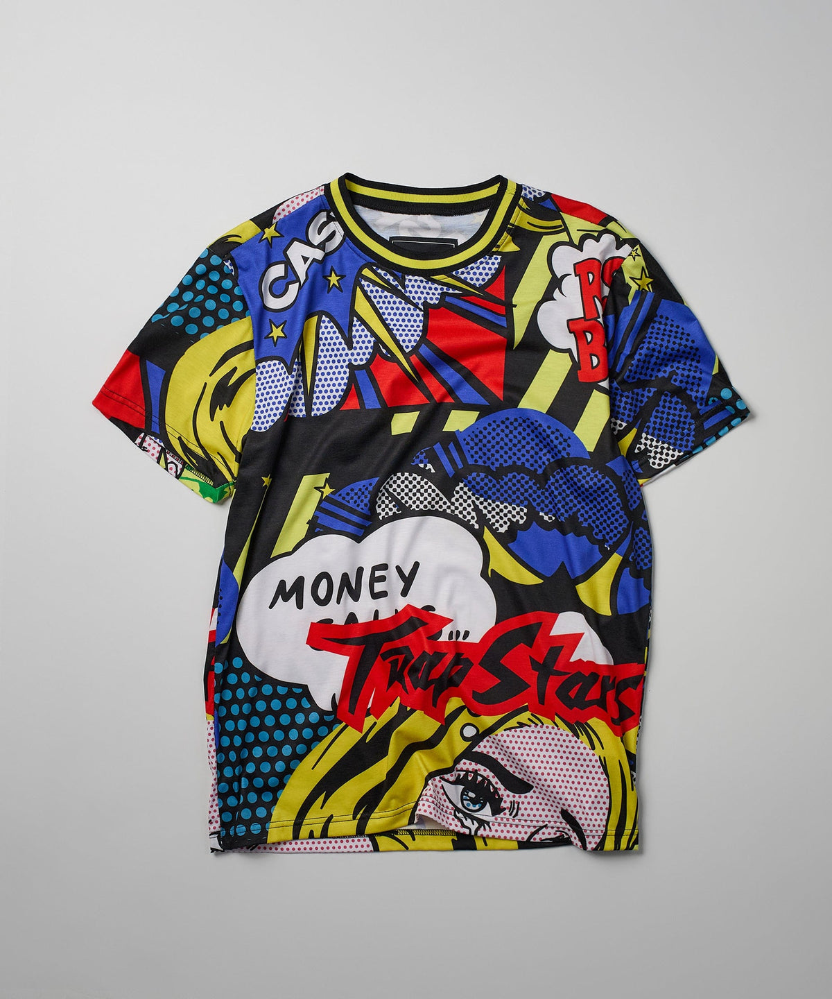 Reason Clothing Deals Trap Stars Comic Allover Print Graphic Tee