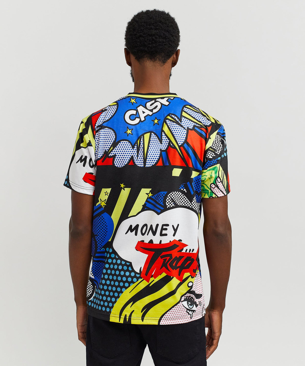 Reason Clothing Deals Trap Stars Comic Allover Print Graphic Tee
