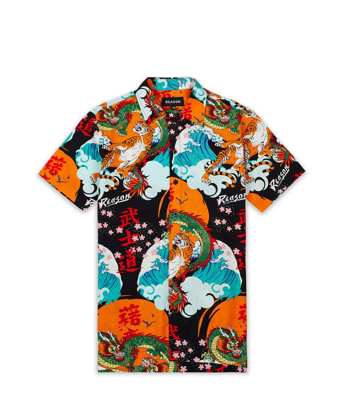 Reason Clothing Premium Dragon & Tiger Shirt