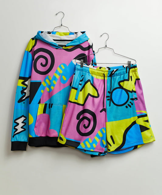 Reason Clothing Latest Relax Hood And Shorts Set