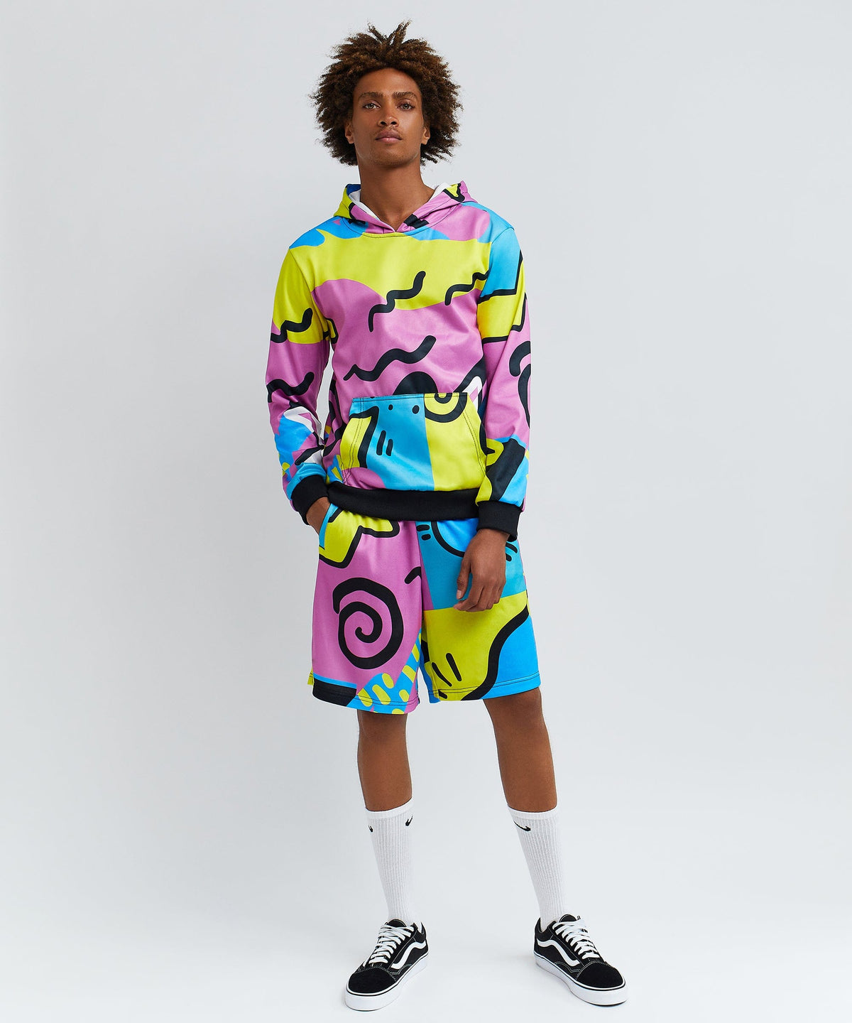 Reason Clothing Latest Relax Hood And Shorts Set